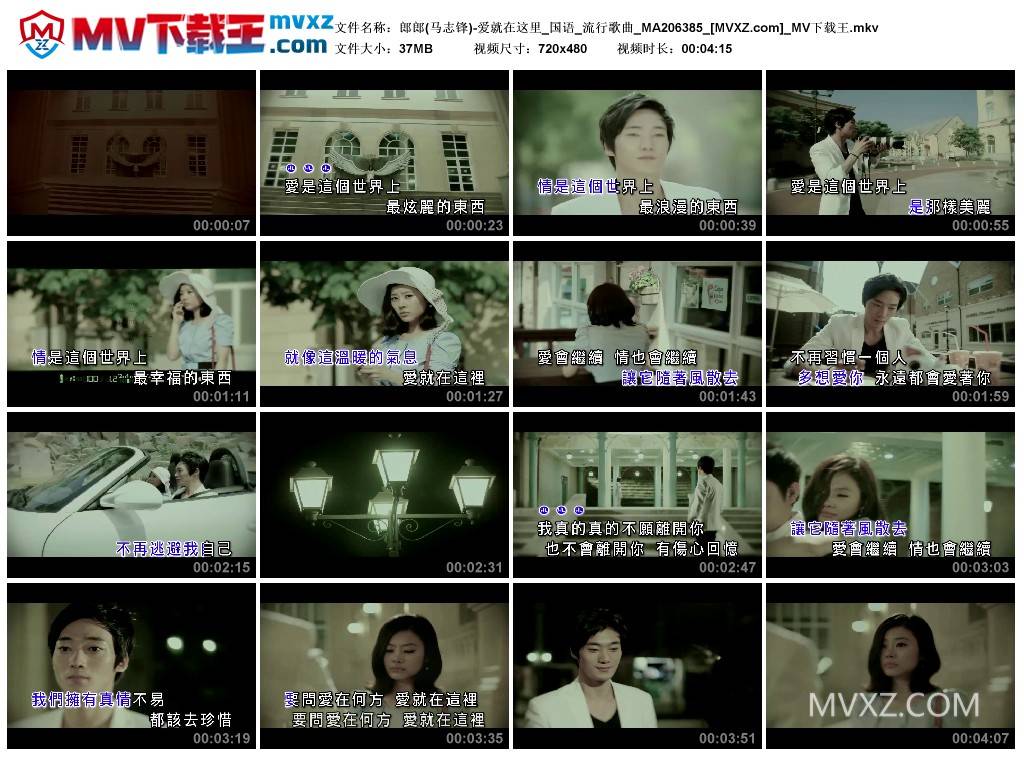 郎郎(马志锋)-爱就在这里_国语_流行歌曲_MA206385